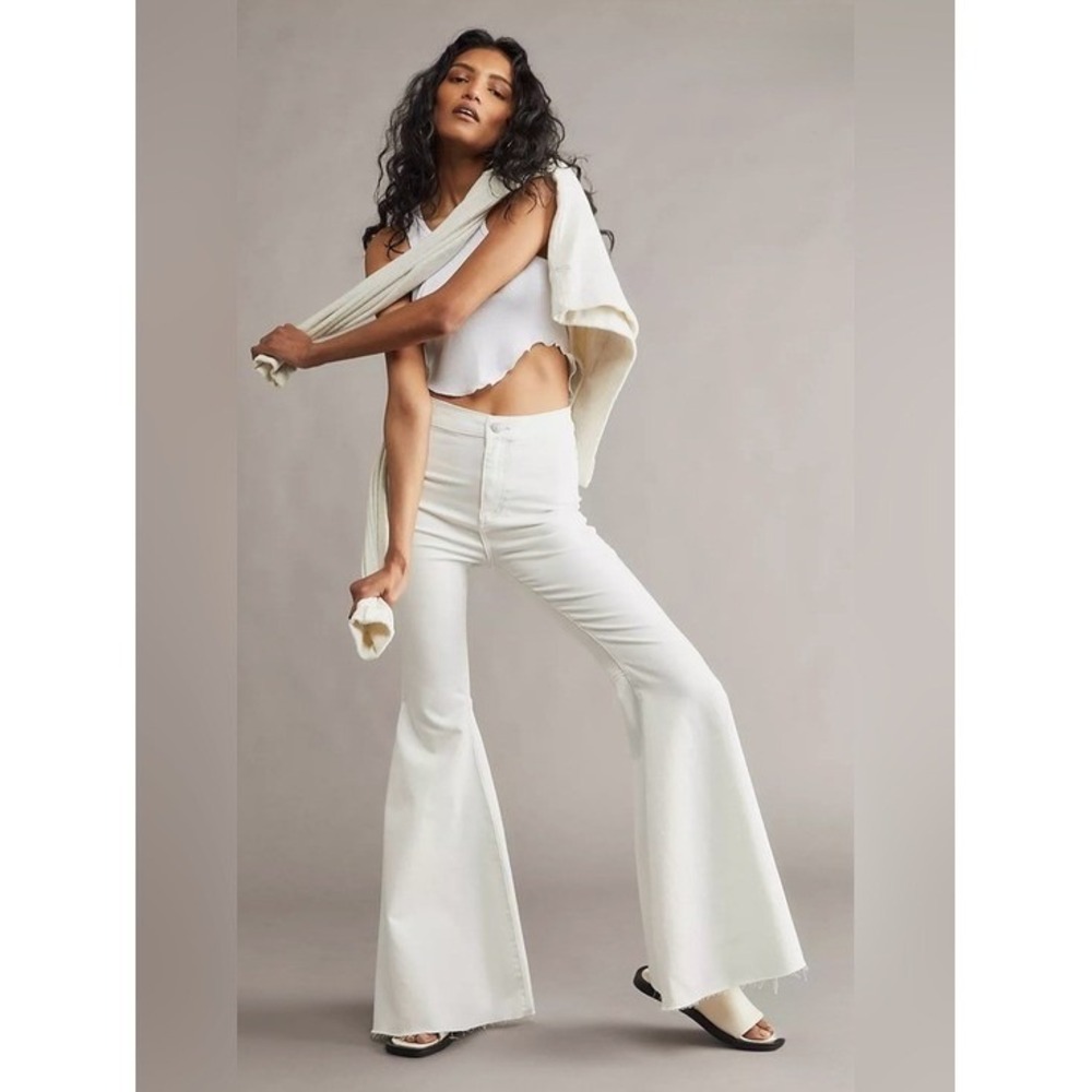 Free People Just Float On Flare Jeans Bell Bottom Size 27 70s Retro Festival